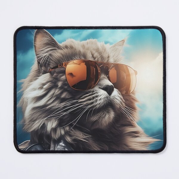 Item preview, Biker Cat Wearing Sunglasses designed and sold by CatsAndDogs-TF.