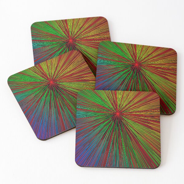 Item preview, Colorful Hyperdrive explosion - red with rainbow highlights version designed and sold by DaveDanchuk.