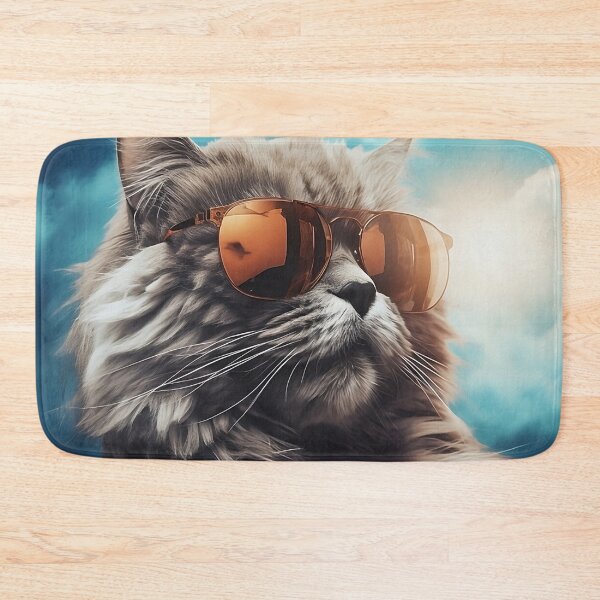 Item preview, Biker Cat Wearing Sunglasses designed and sold by CatsAndDogs-TF.