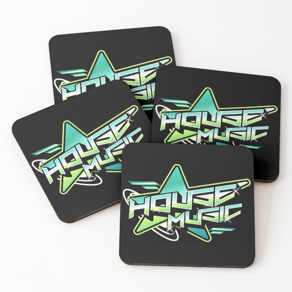 Item preview, HOUSE MUSIC  - Y2K Star (blue/green/white)  designed and sold by Discothreadz.