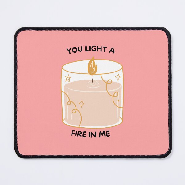 Item preview, You Light A Fire In Me Candle designed and sold by BotanicalWoe.