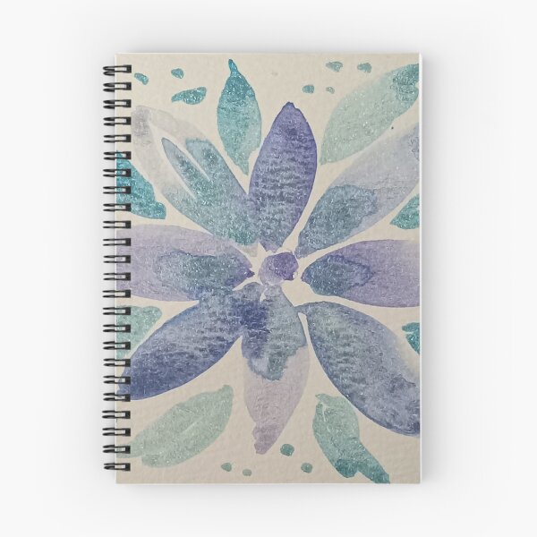 Item preview, Watercolor floral whimsical blue green soft petal  designed and sold by huffensen.