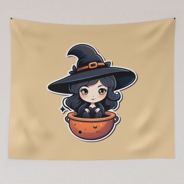 Item preview, Witch with cauldron. designed and sold by soucarol.