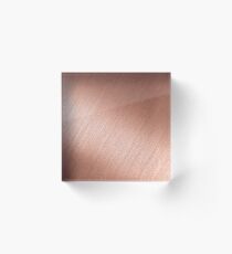 Bloque acrílico Rose Gold Reflective