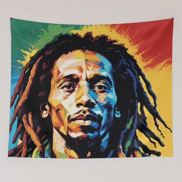 Item preview, Bob Marley Pop-Art Portrait designed and sold by Simplybe1.