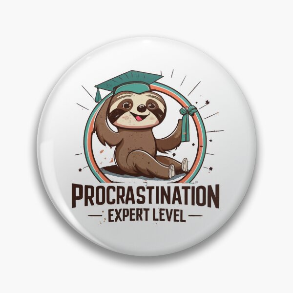Item preview, Procrastination Expert Level designed and sold by MindFrank.