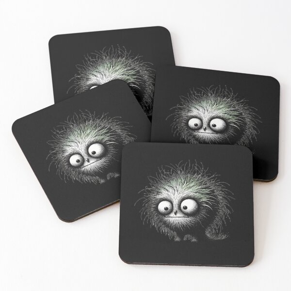 Item preview, Little Monsters cute and creepy by Red Siri0 - Green and black  designed and sold by Red Siri0 Art.