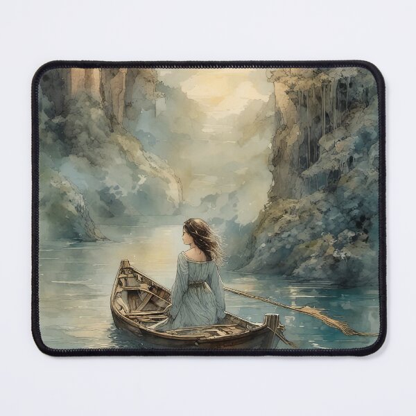 Item preview, The Lady of Shalott designed and sold by Kallak-AI-Art.