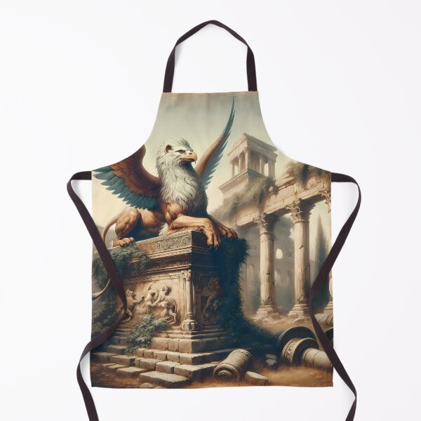 Item preview, Mystic Griffin Over Ancient Ruins designed and sold by LivingArtClips.