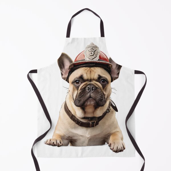 Item preview, Madison the Frenchie Firefighter Dog (transp background) designed and sold by TheHotEnd.