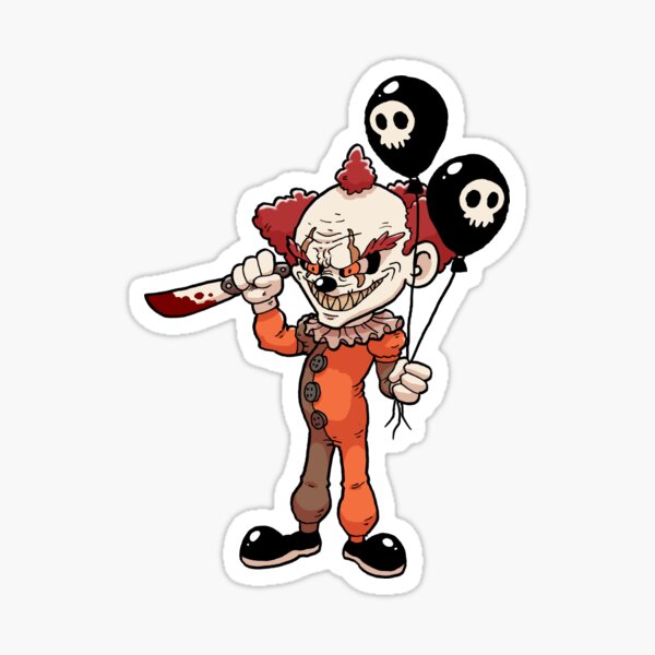 Evil clown Sticker