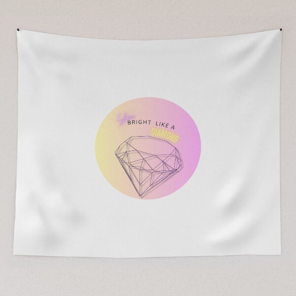 Item preview, Shine bright  like a diamond. Print whit motivational phrase  designed and sold by AnnasAnia.