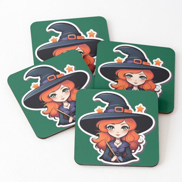 Item preview, Red-haired witch with a wand. designed and sold by soucarol.