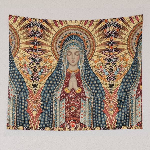 Item preview, Sanctified Grace - Elaborate Mother Mary Illustration designed and sold by Nicholas Panek.