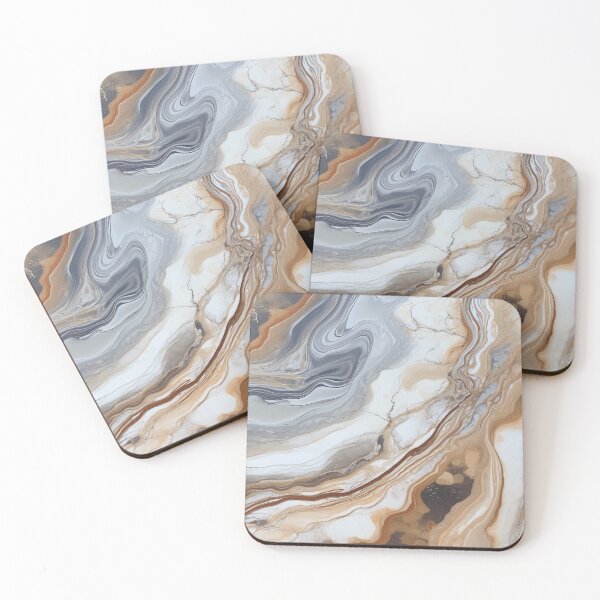 Item preview, Marble design of tan, grey & cream designed and sold by KingExpressions.
