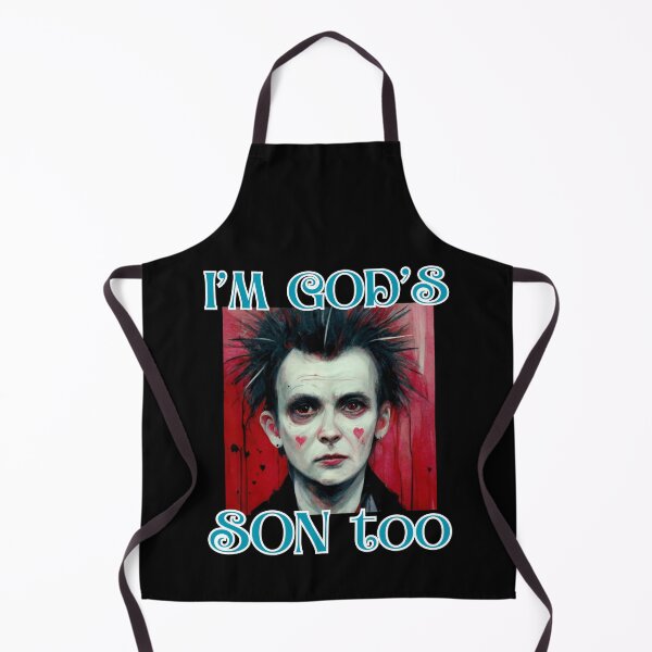 Item preview, Im Gods son too say Punk rocker in cute romantic happy style christian gifts designed and sold by thankful-loco.