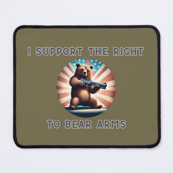 Item preview, I Support The Right To Bear Arms USA Flag designed and sold by Cust0mCreati0ns.