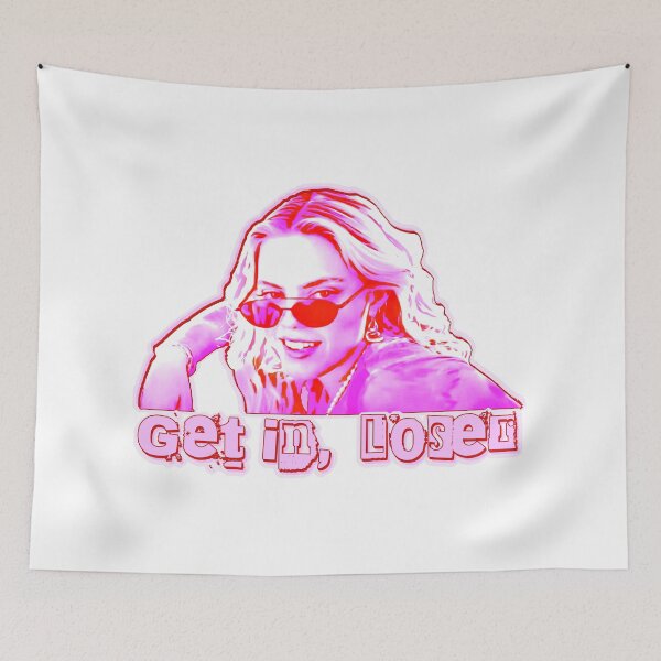 Item preview, Reneé Rapp as Regina George - Get in, loser in pink designed and sold by Signs for Dark Times.