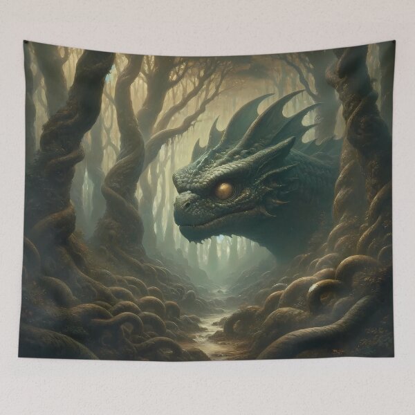 Item preview, Basilisk in the Forbidden Forest designed and sold by LivingArtClips.