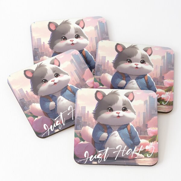 Item preview, Chubby Cartoon Animal Just Happy designed and sold by UBdesign.