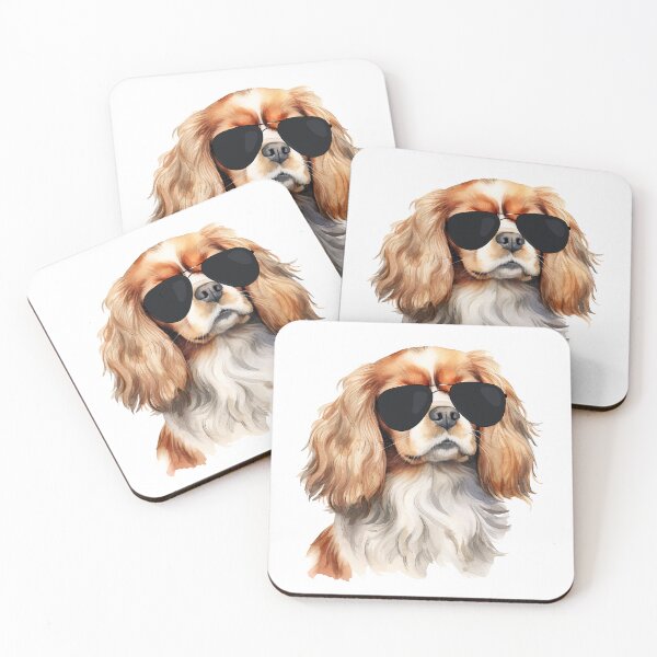 Item preview, Cavalier King Charles Spaniel Wearing Sunglasses designed and sold by TheAnimalZ00.