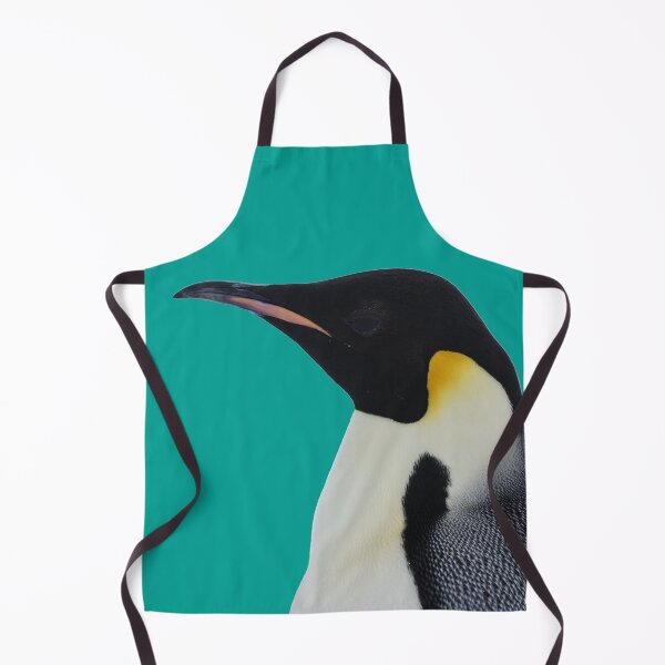 Item preview, Emperor Penguin Side Profile Shot (Teal #03A096 background) designed and sold by SBPenguins.