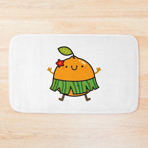 Item preview, Kawaii Orange In Hawaiian Hula Skirt designed and sold by kawaiilife.