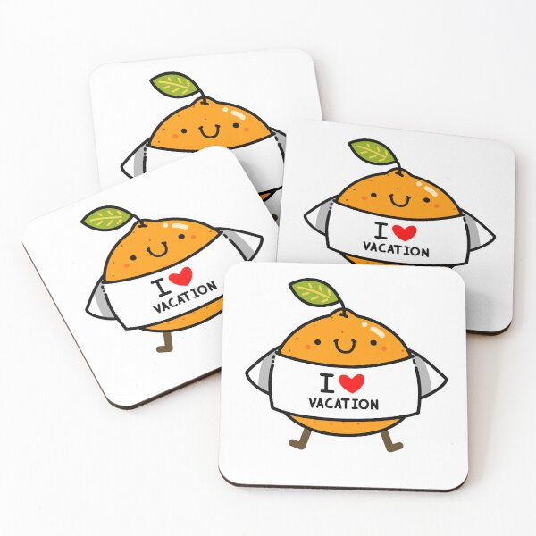 Item preview, Kawaii Orange In I Heart Vacation T-Shirt designed and sold by kawaiilife.