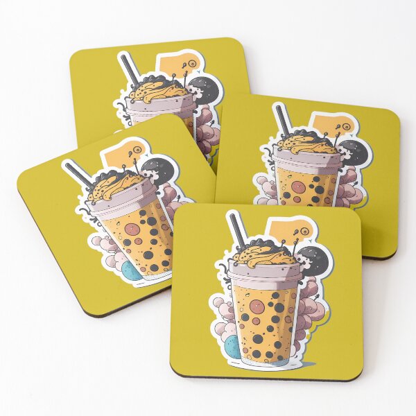 Item preview, Bubble Bliss: Sipping Delight with Boba Tea Magic! designed and sold by VectorVortex.