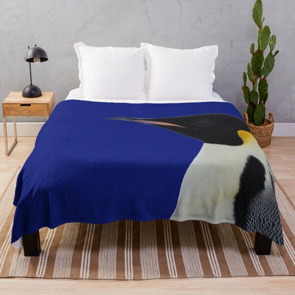 Item preview, Emperor Penguin Side Profile Shot (Blue #0F1D7B background) designed and sold by SBPenguins.