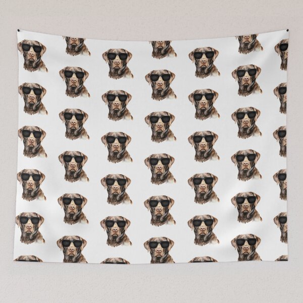 Item preview, Chocolate Labrador Retriever Wearing Sunglasses designed and sold by TheAnimalZ00.