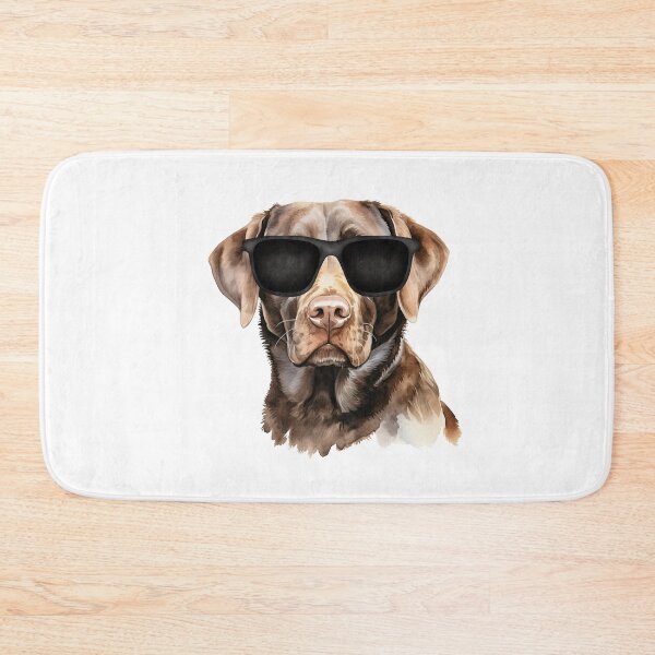 Artikelvorschau, Schokoladen-Labrador-Retriever mit Sonnenbrille entworfen und verkauft von TheAnimalZ00.