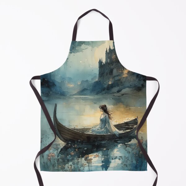 Aperçu de l'œuvre La Dame de Shalott 3 créée et vendue par Kallak-AI-Art.