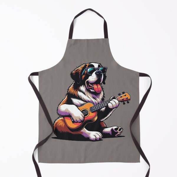 Item preview, Saint Bernard Dog Playing Guitar Singing Funny designed and sold by d247.