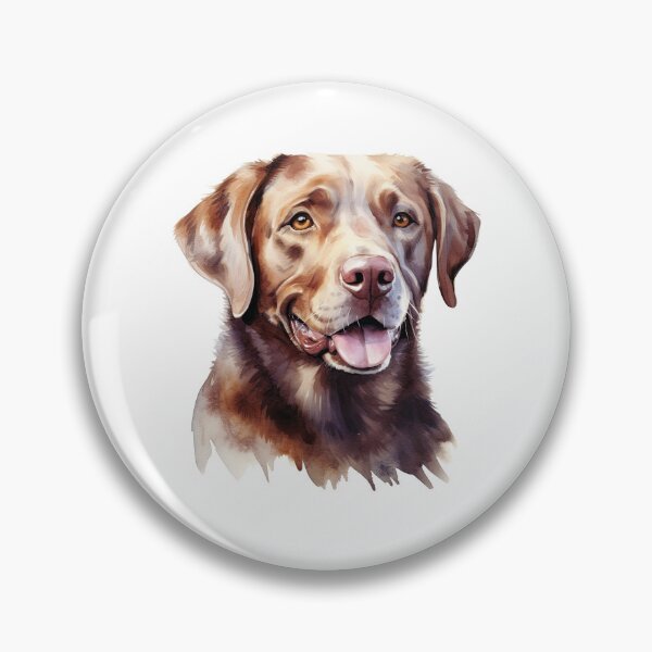 Artikelvorschau, Aquarell-Schokoladen-Labrador-Retriever entworfen und verkauft von TheAnimalZ00.