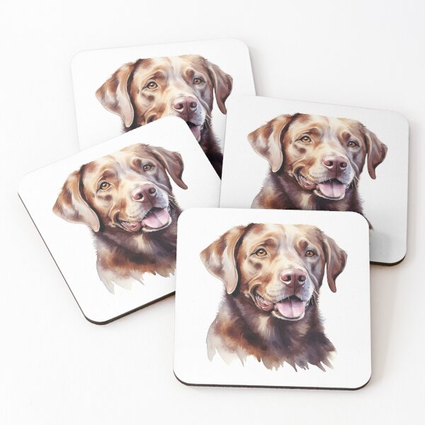 Item preview, Watercolor Chocolate Labrador Retriever  designed and sold by TheAnimalZ00.