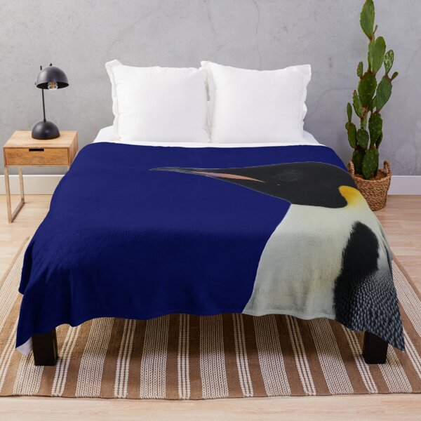 Item preview, Emperor Penguin Side Profile Shot (Dark Blue #060D5B background) designed and sold by SBPenguins.