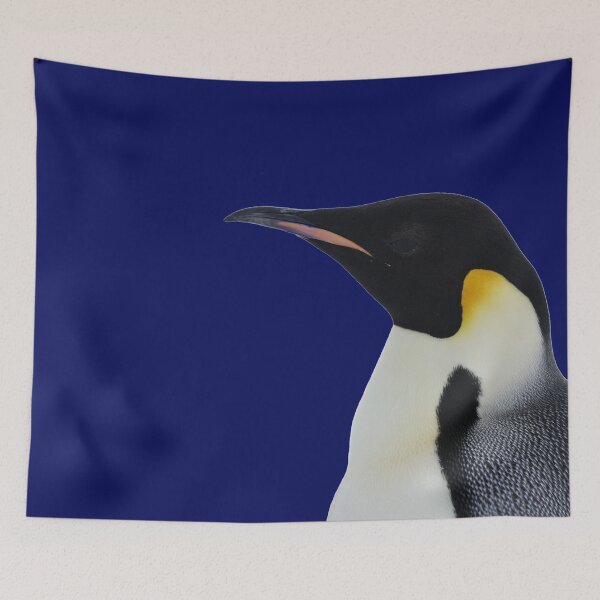 Item preview, Emperor Penguin Side Profile Shot (Dark Blue #060D5B background)  designed and sold by SBPenguins.