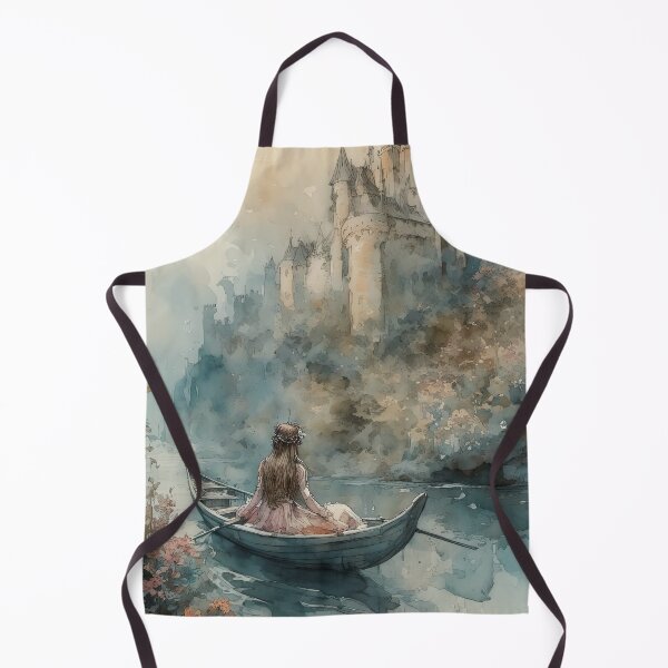Aperçu de l'œuvre La Dame de Shalott 2 créée et vendue par Kallak-AI-Art.