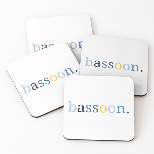 Item preview, Bassoon. monochrome one word designed and sold by artdesignbysam.