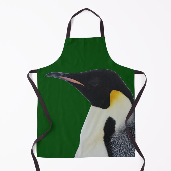 Item preview, Emperor Penguin Side Profile Shot (Dark Green #014606 background) designed and sold by SBPenguins.