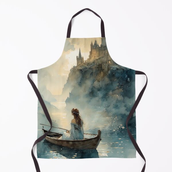 Aperçu de l'œuvre La Dame de Shalott 4 créée et vendue par Kallak-AI-Art.