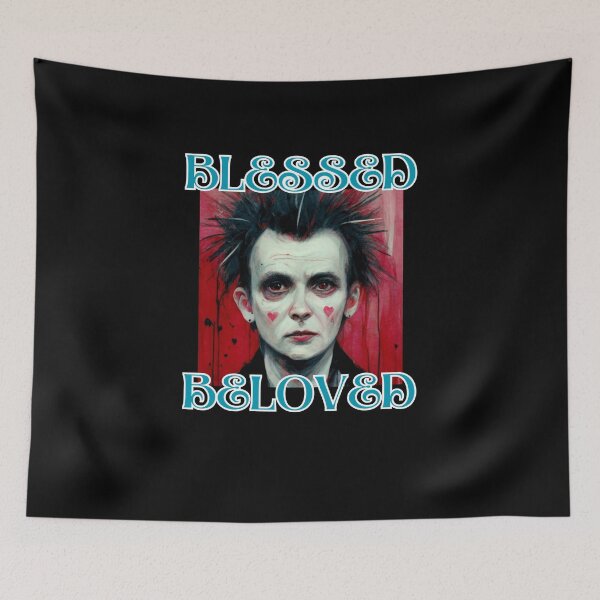 Item preview,  Punk rocker is blessed and beloved in cute romantic happy style christian gifts designed and sold by thankful-loco.