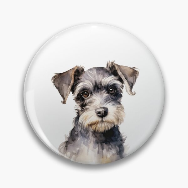 Item preview, Watercolor Miniature Schnauzer designed and sold by TheAnimalZ00.