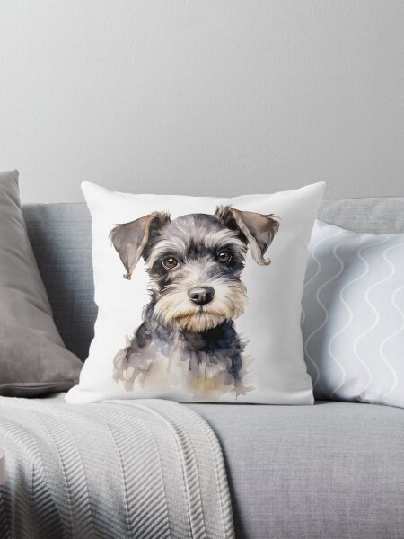 Miniature schnauzer pillow best sale