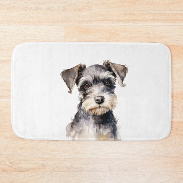 Item preview, Watercolor Miniature Schnauzer designed and sold by TheAnimalZ00.