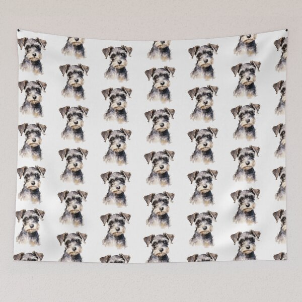 Item preview, Watercolor Miniature Schnauzer designed and sold by TheAnimalZ00.