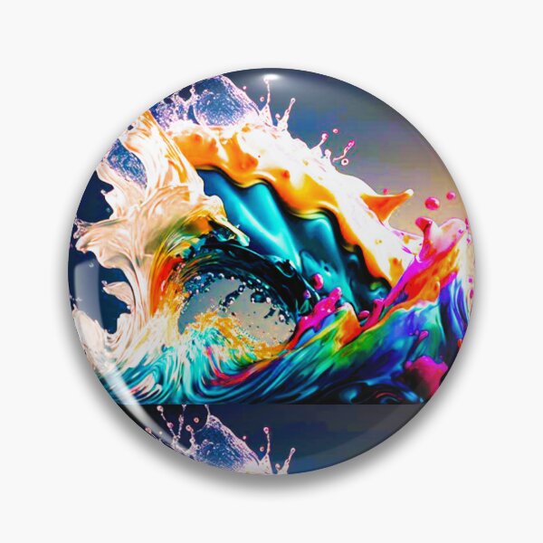 Item preview, crazy multicolored waves designed and sold by janjacbu.