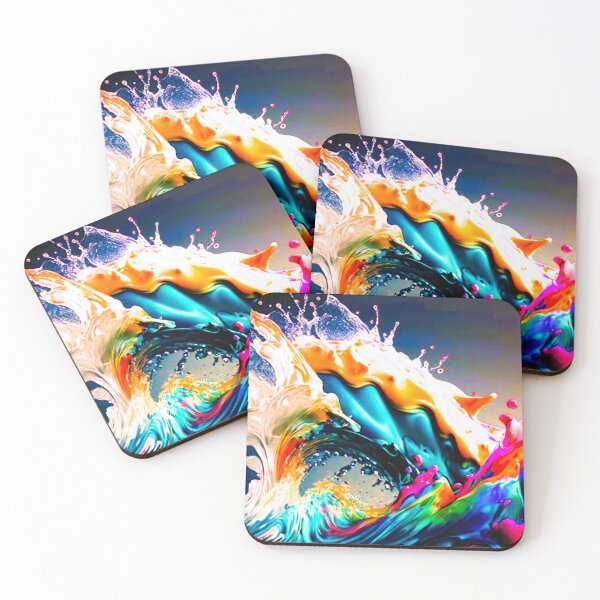 Item preview, crazy multicolored waves designed and sold by janjacbu.