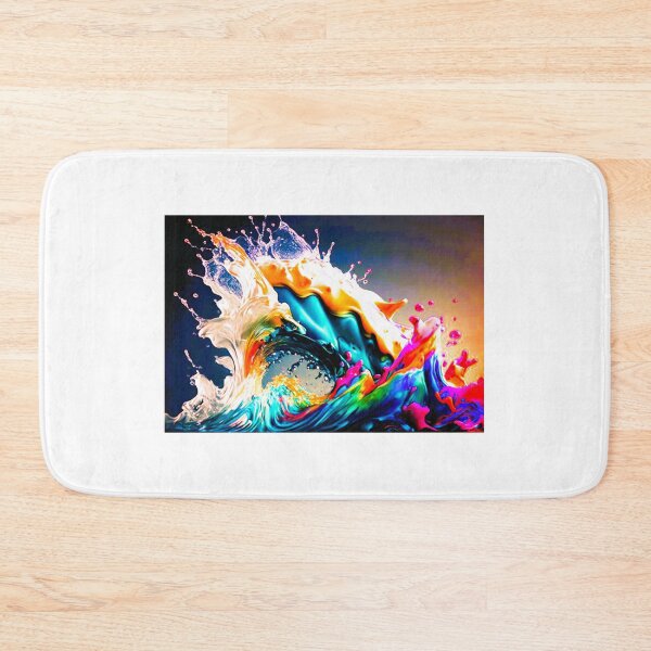 Item preview, crazy multicolored waves designed and sold by janjacbu.